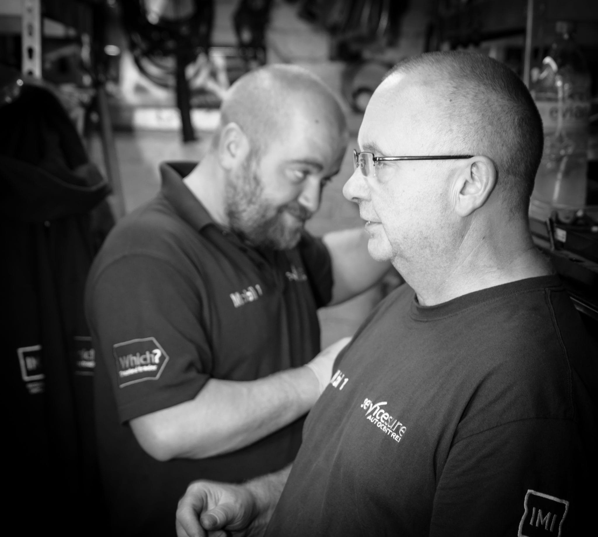 Family team at Birkbeck Garage workshop